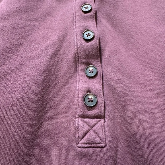 Madewell Cotton Blend Boxy Henley Sweatshirt Lounge / Medium - Picture 4 of 11